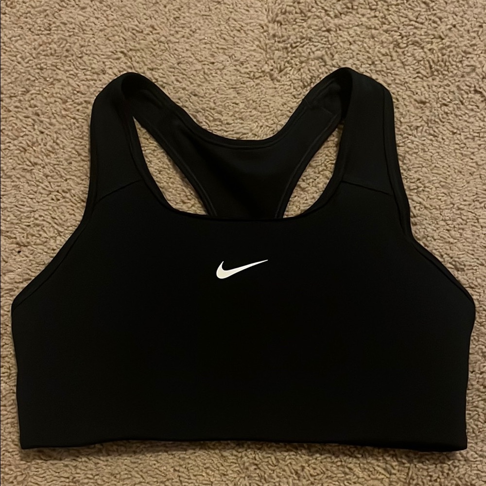 Nike Black Sports Bra with Racerback Design